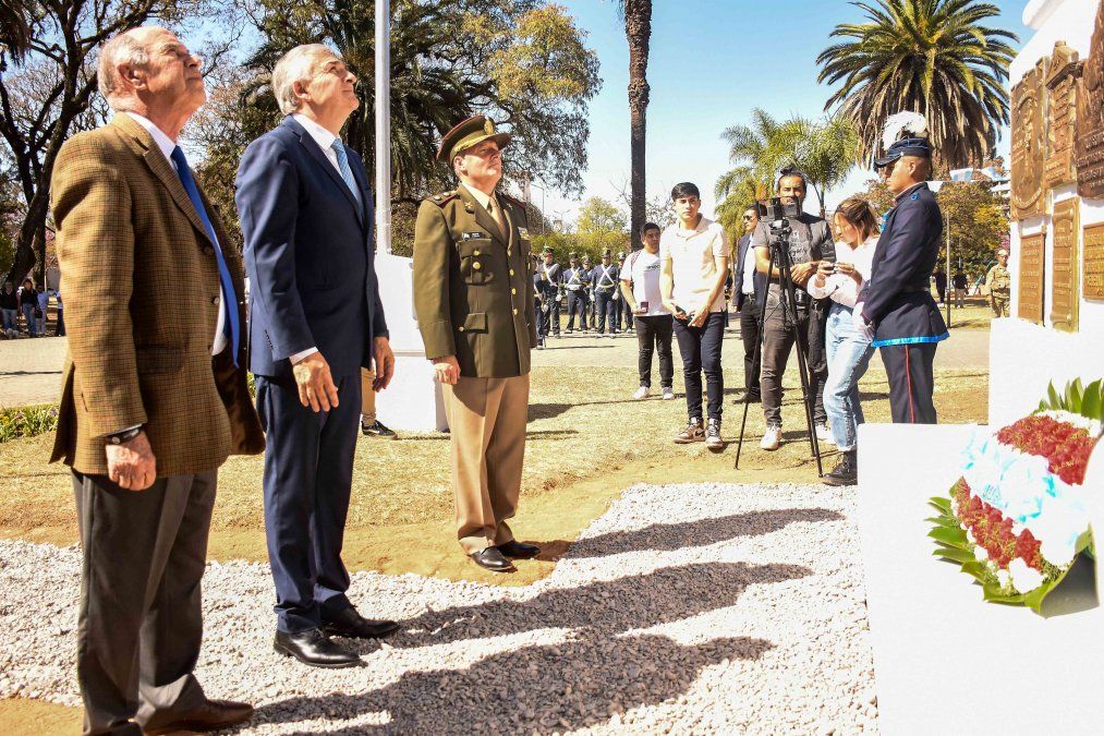 Morales encabezó el acto por el 173 aniversario del paso a la