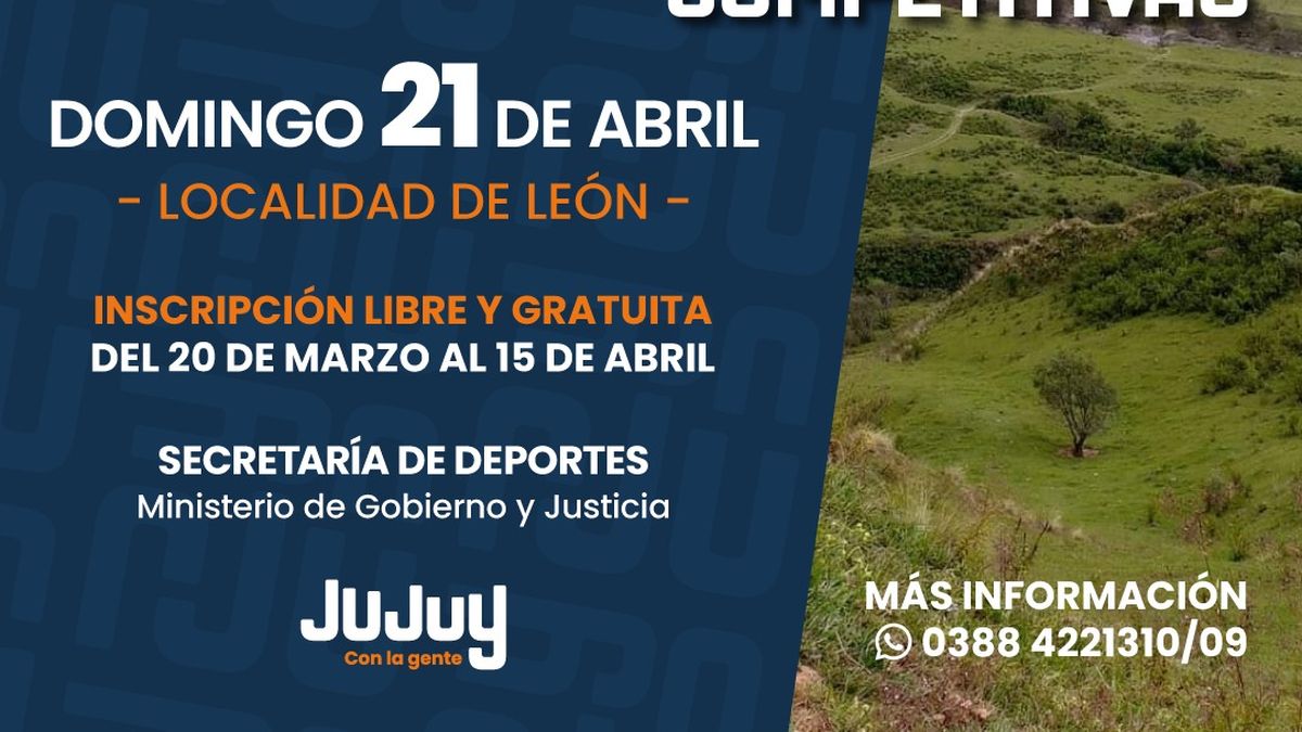 Inscriben para el trail Día Grande de Jujuy 2024