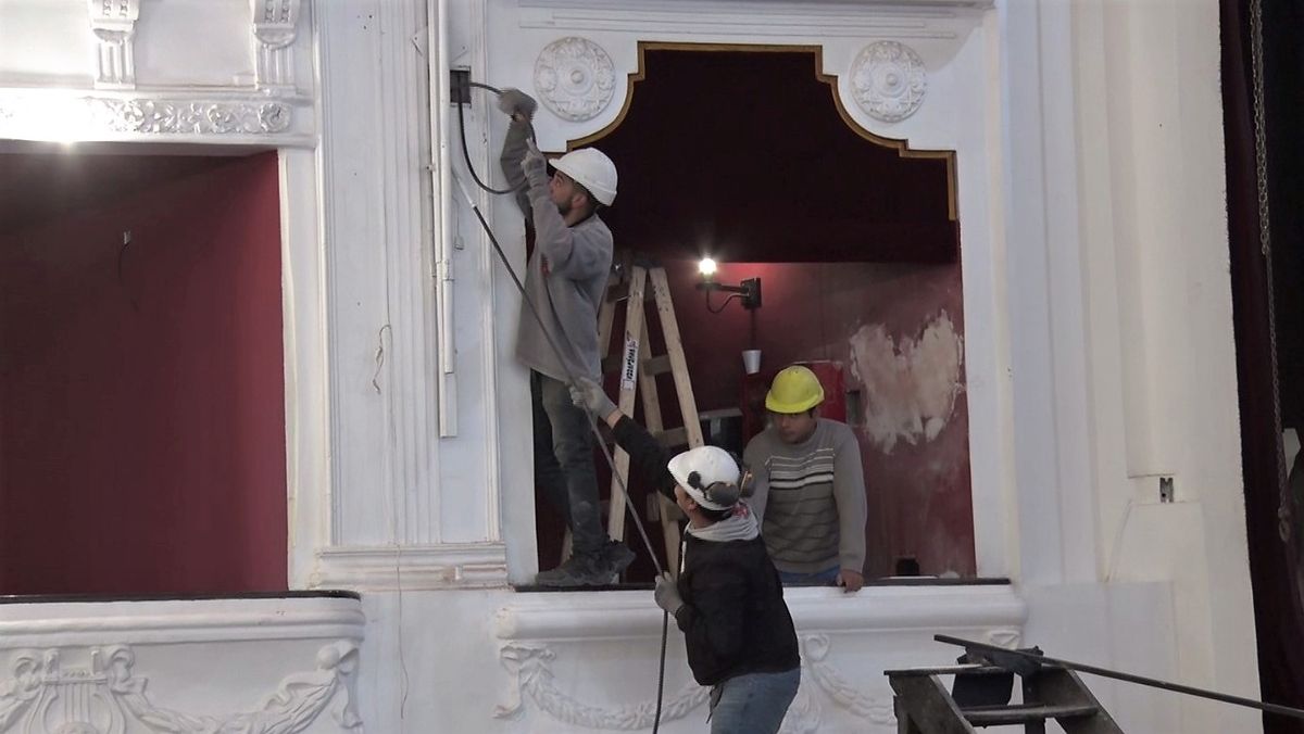 Las obras del Teatro Mitre en los últimos detalles