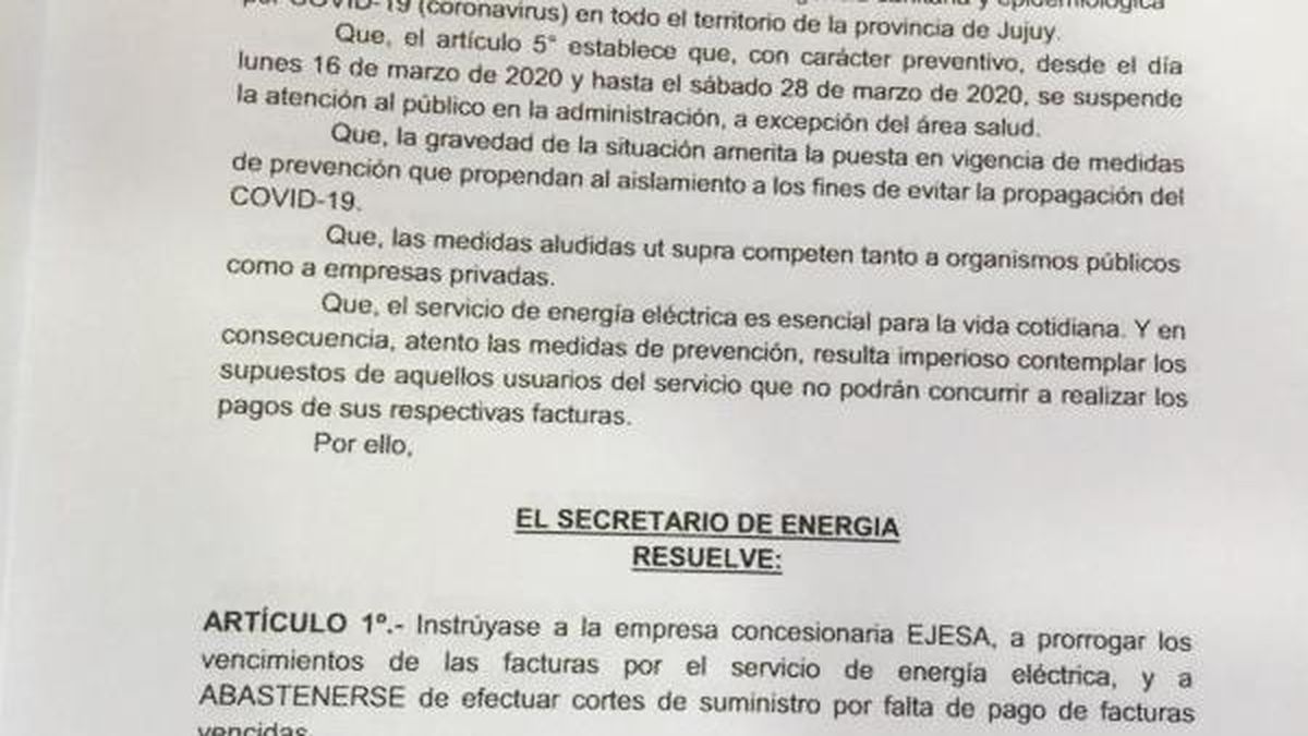 Pr Rroga De Vencimientos Y Abstenci N De Cortes Para Servicios B Sicos