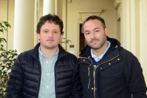 Funcionarios del ministerio de Agroindustria de la Nación fueron recibidos por el Director de Asuntos Municipales, Diego Rotela.