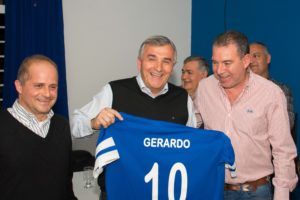 Morales también visitó al Club Sportivo Alberdi de Libertador Gral. San Martín.
