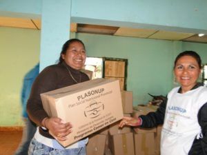 Desarrollo Humano continúa con la entrega de módulos alimentarios en la provincia.
