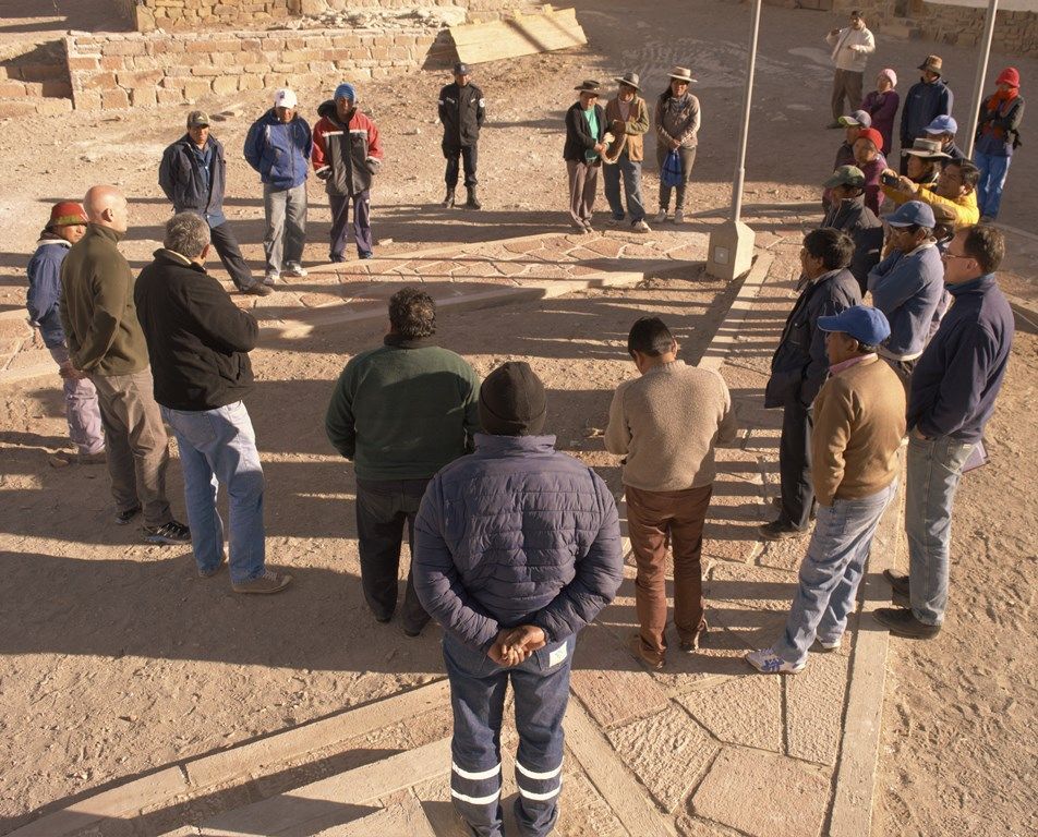 Durante la visita de los funcionarios provinciales se realizaron distintas reuniones con las comunidades