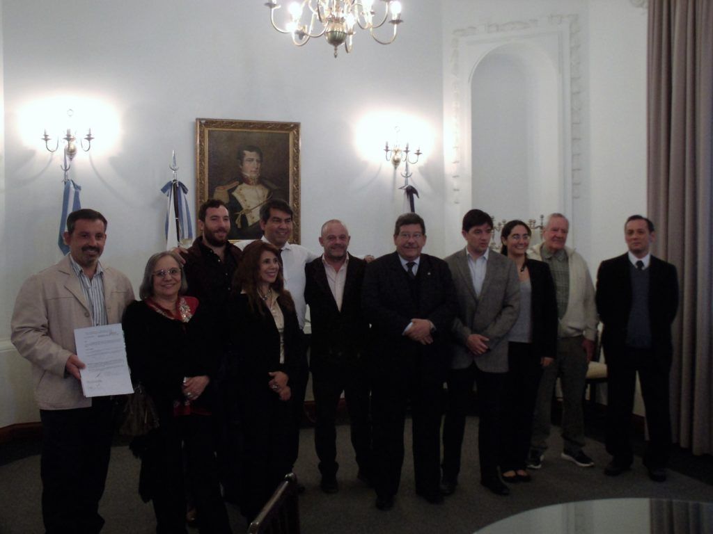 El Ministro de Cultura y Turismo, Carlos Oehler, encabezó el acto en Casa de Gobierno