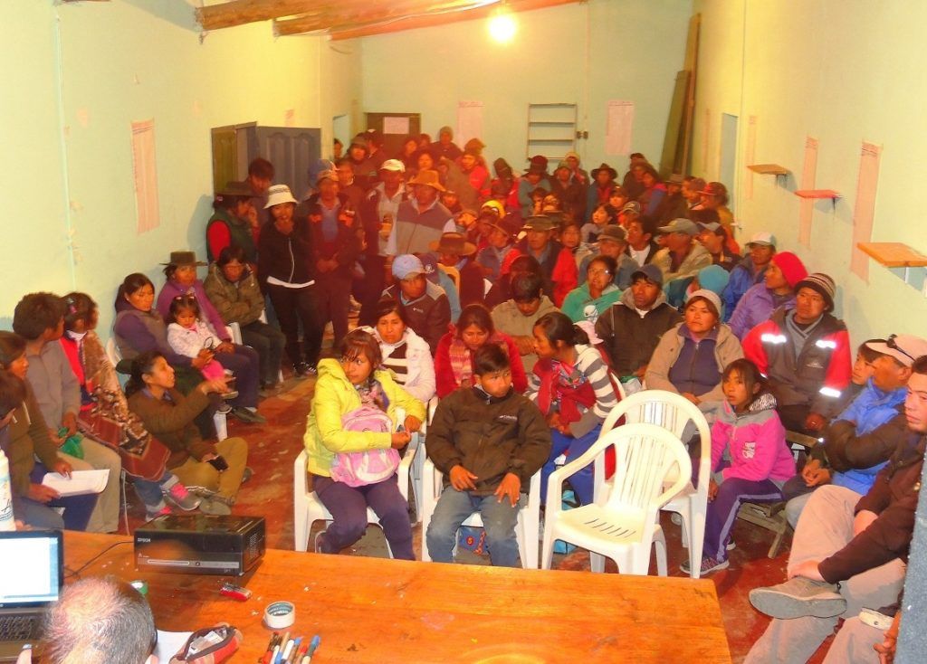 El taller pre-captura se realizó el jueves pasado en Inticancha del cual participaron todas las comunidades.