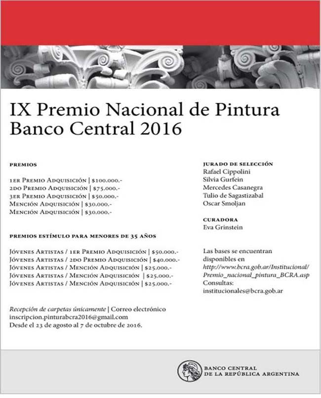 IX Premio Nacional de Pintura Banco Central 2016