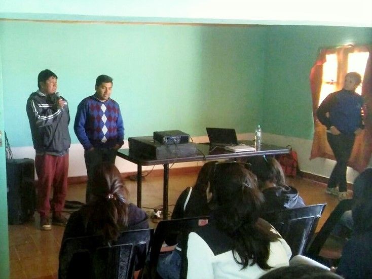 Iván Palacios en el Foro de Abra Pampa.