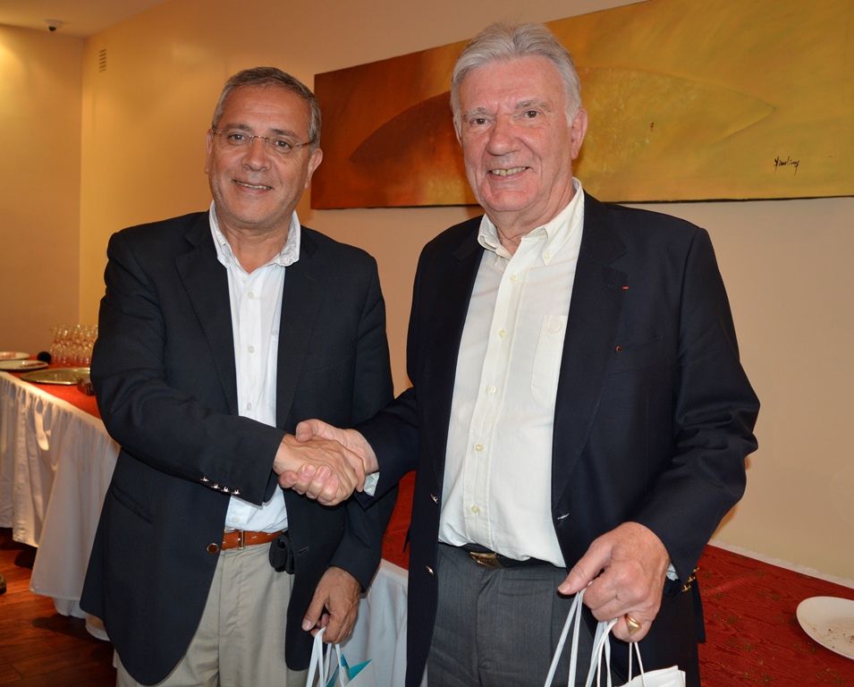 Ministro Abud Robles, junto al Vicepresidente del Dpto. de la Vienne, Guillaume DeRussé, Vicepresidente del Dpto. de la Vienne y Vicepresidente de la Asociación Vienne-Jujuy; CybylePelcriaux.