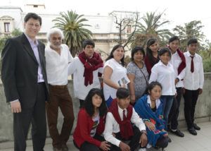 La delegación del Colegio Secundario N° 31 de Santa Ana junto a las autoridades de la Secretaría de Cultura