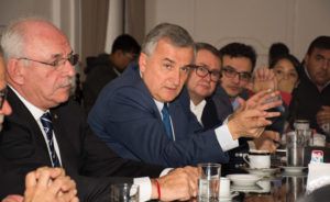 Gerardo Morales se reunió con periodistas para informar los logros obtenidos en su viaje a China