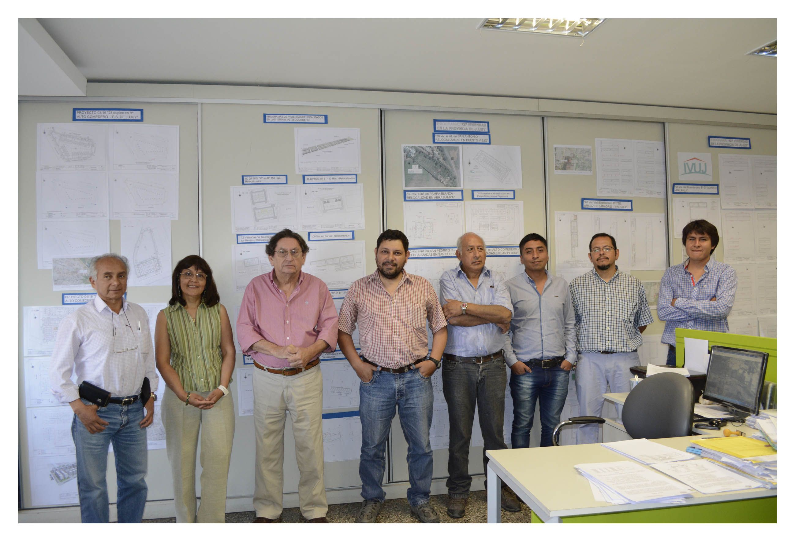 Foto1 Equipo del Dpto. Planeamiento Urbano del IVUJ