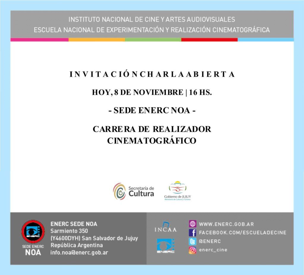 Charla abierta para la carrera de realizador cinematográfico