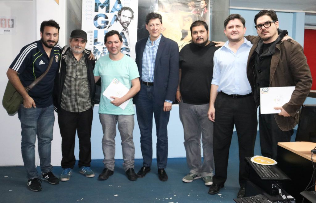 Aldana con realizadores audiovisuales, productores y técnicos de la provincias de Tucumán.