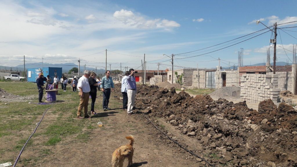 Visitas nacionales y relevamiento de obra de hábitat en Alto Comedero.
