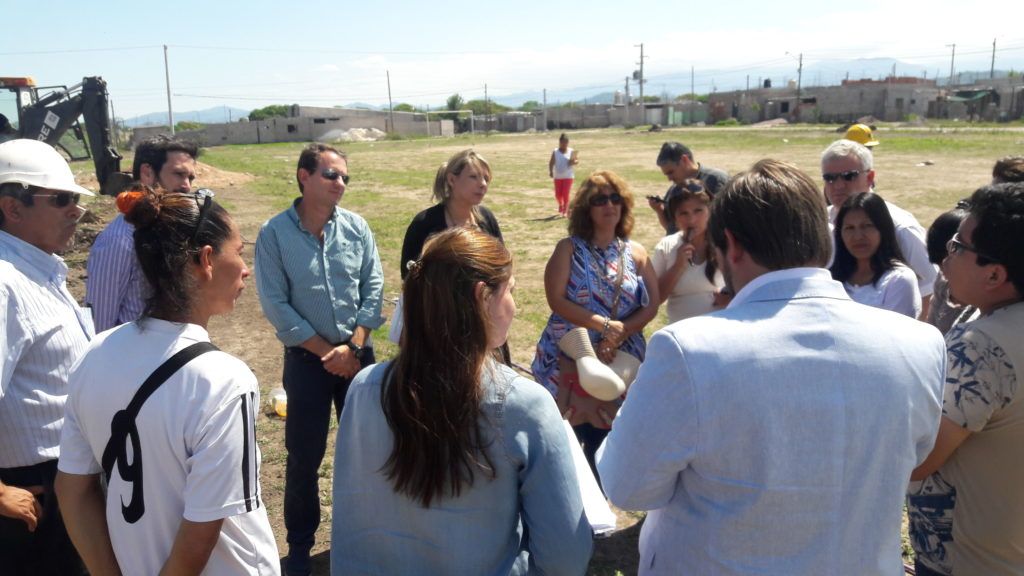 Visitas nacionales y relevamiento de obra de hábitat en Alto Comedero.