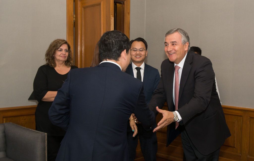 Morales recibió a las nuevas autoridades de ZTE 