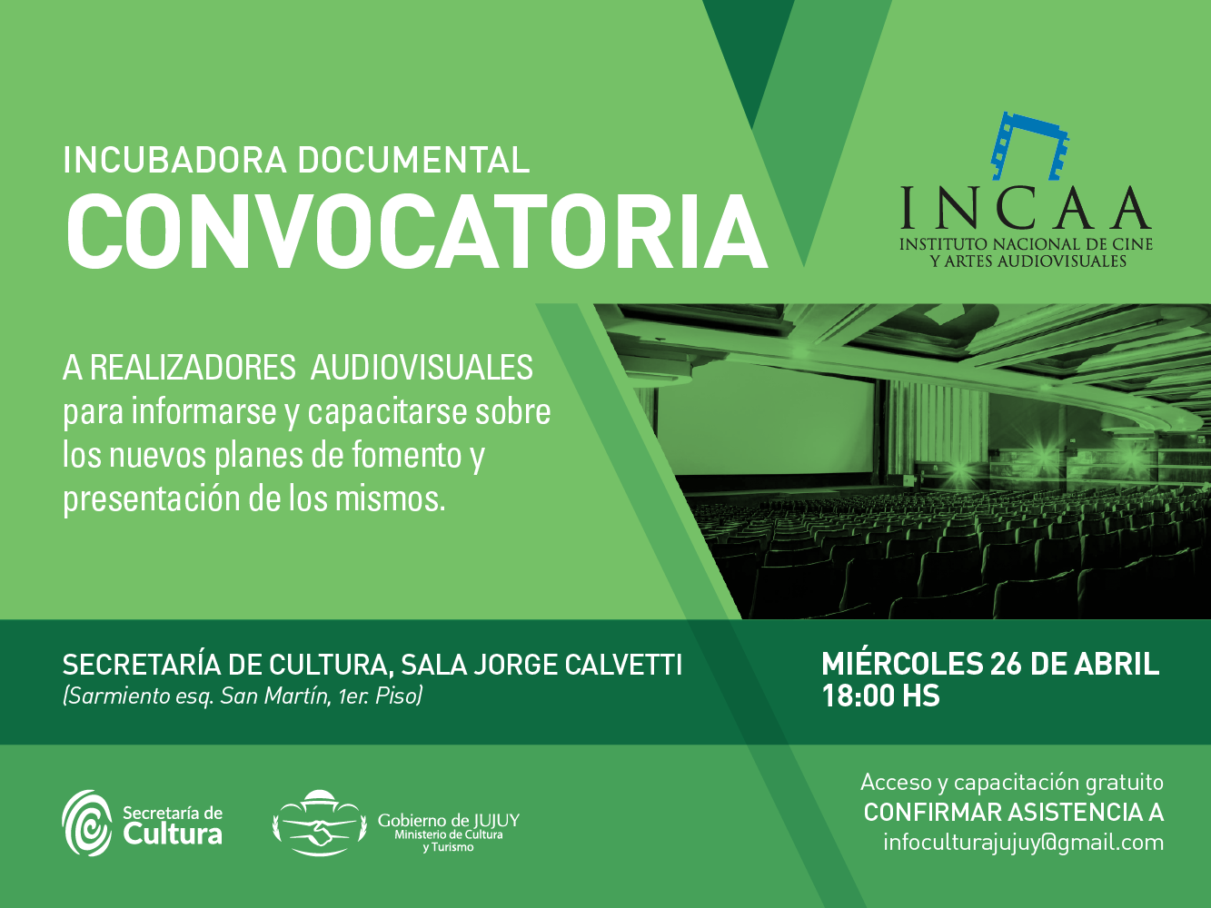 Charla informativa del Concurso "Incubadora de Documentales"