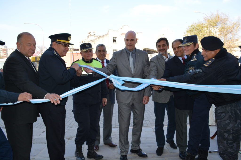 El Ministro Meyer encabezó el acto de apertura de la Expo policial.