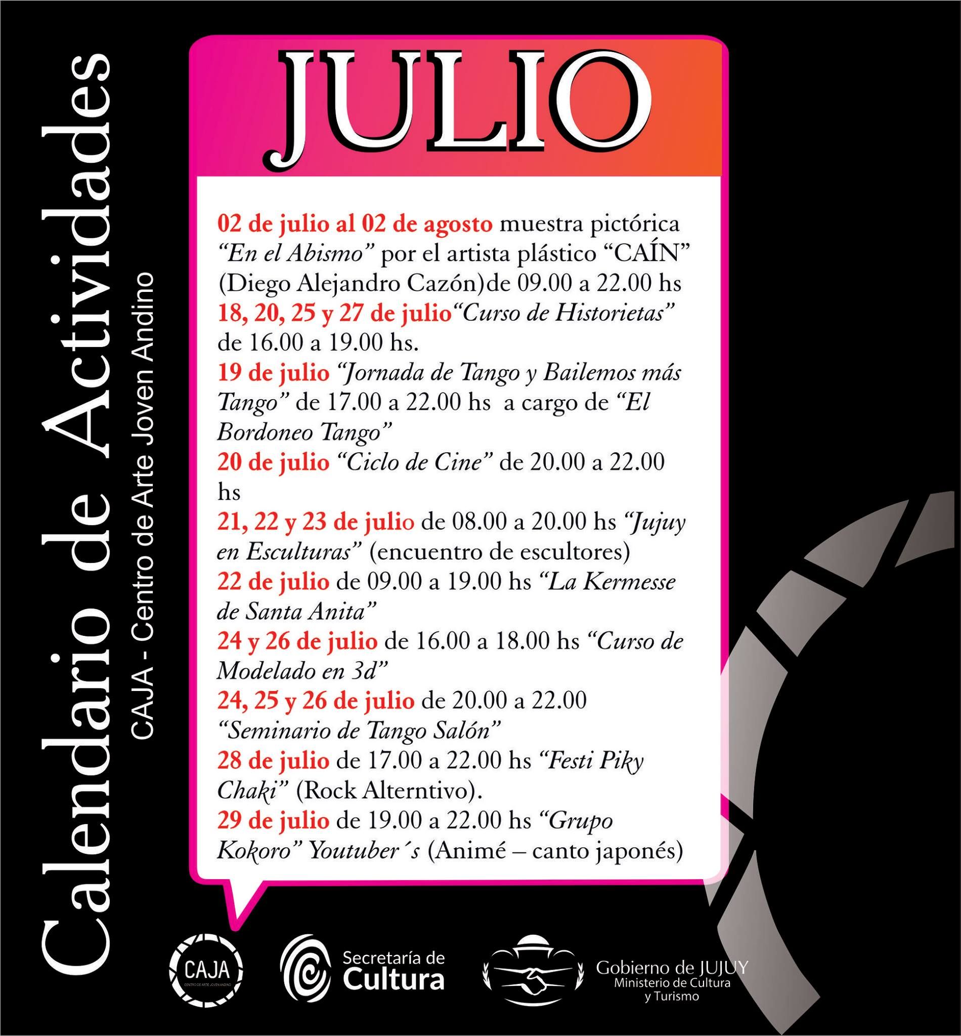 Julio 2017 en CAJA