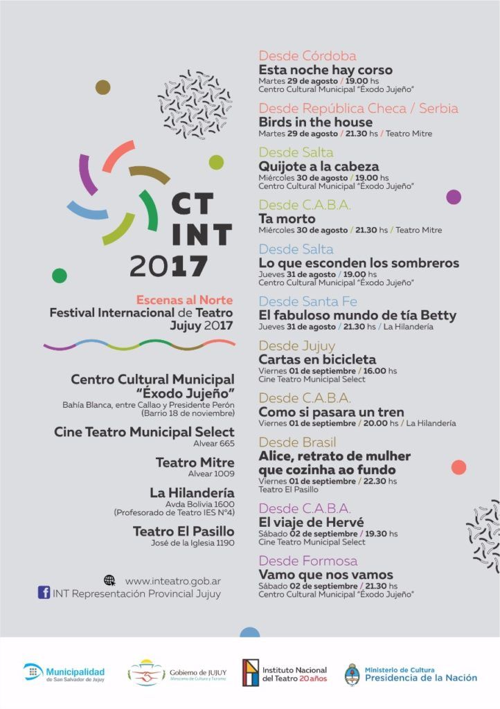 La Programación de cinco días a puro teatro independiente