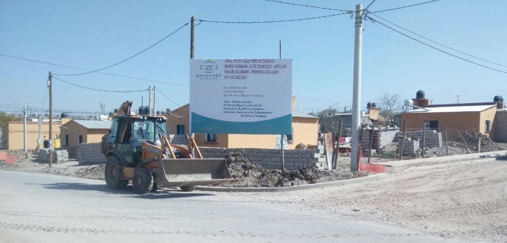 La Secretaría Ordenamiento Territorial y Vivienda, se encuentra ejecutando obras de infraestructura en Alto Comedero.