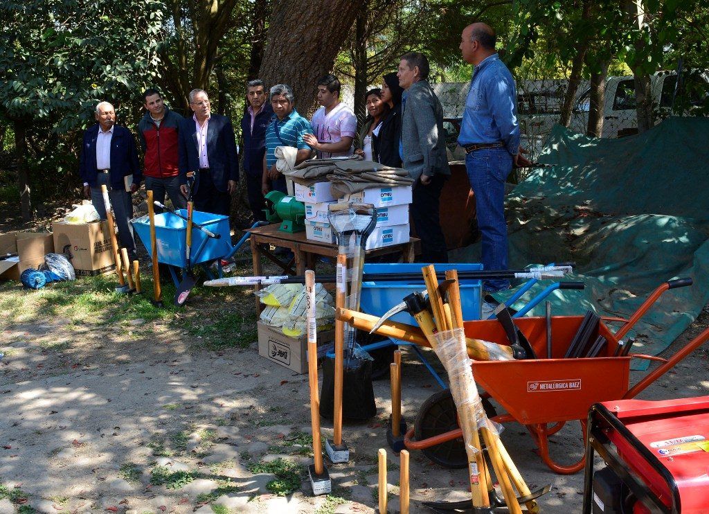 Diversos insumos a disposición de familias mineras