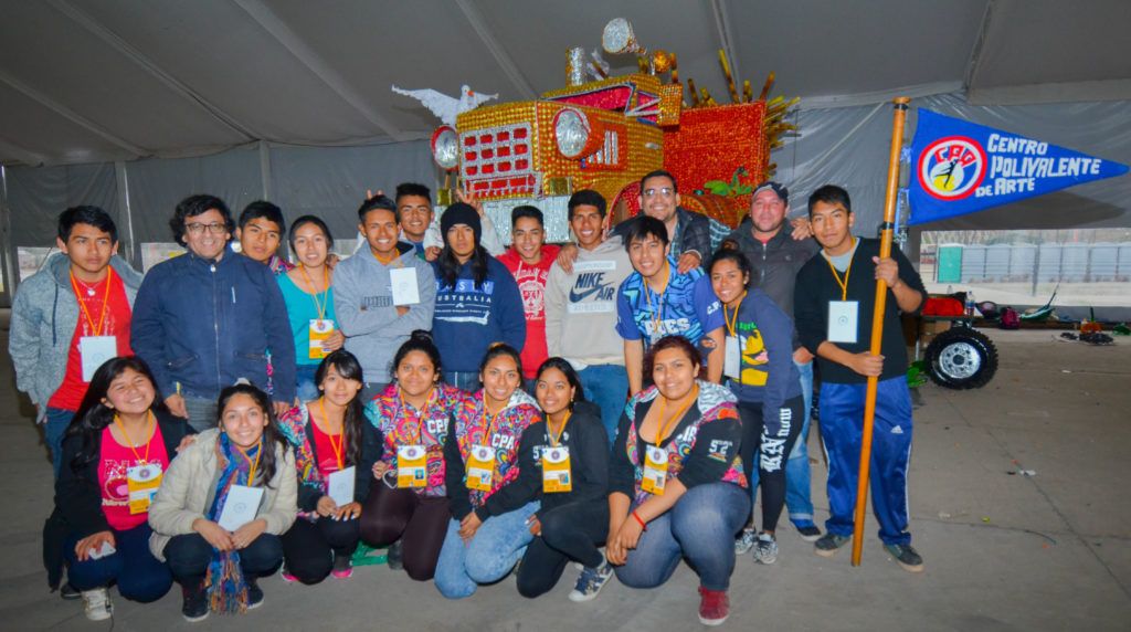 Representantes del Centro Polivalente de Arte de San Pedro