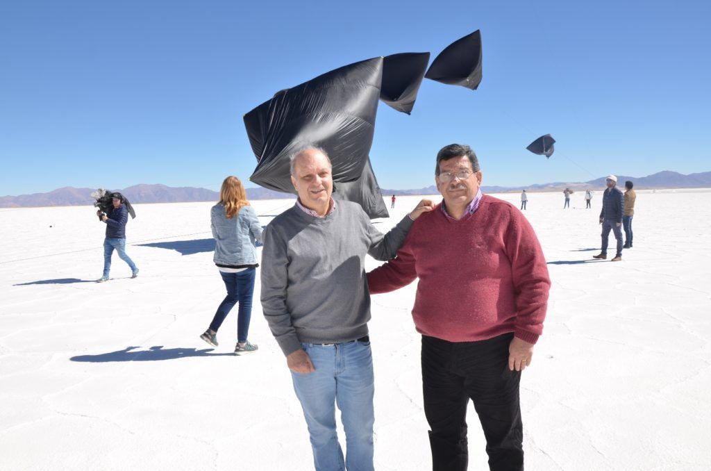 Lombardi y Oehler, en reciente visita a las Salinas.