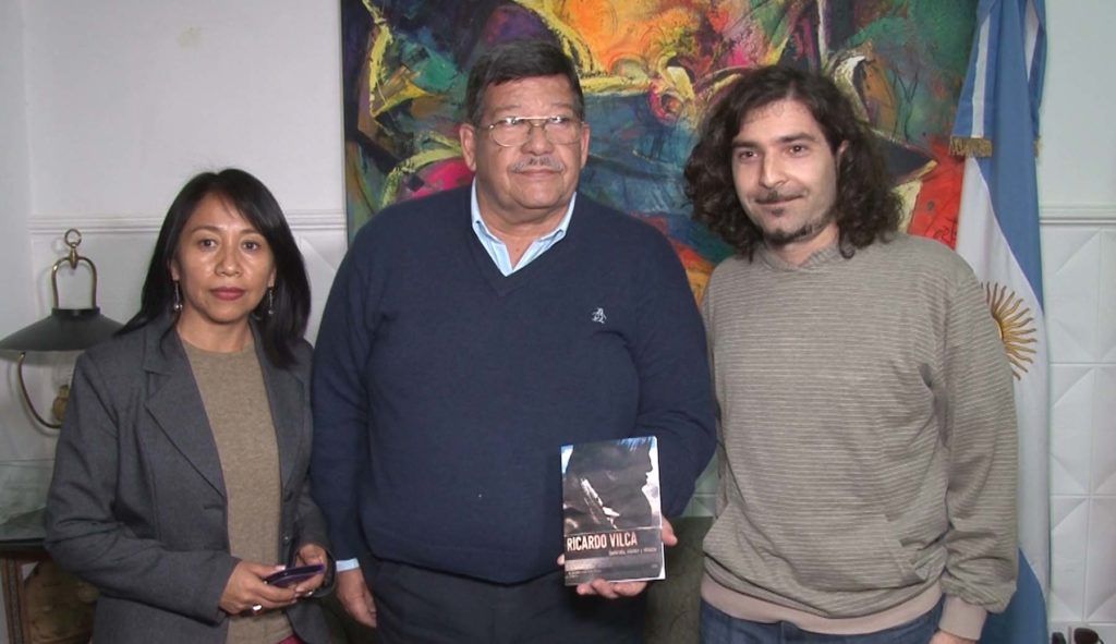 Ministro Oehler y Directora Chambi, recibieron a Javier García, realizador cinematográfico.