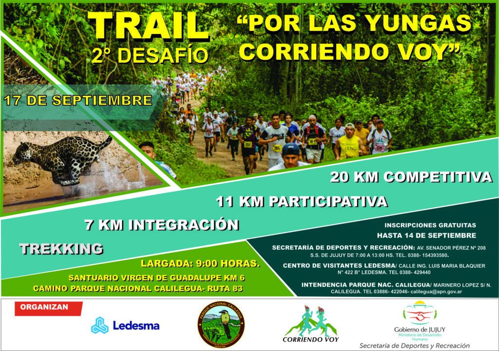 Inscripciones para el trail 2° Desafío “Por las Yungas Corriendo Voy” hasta el 15 de septiembre.