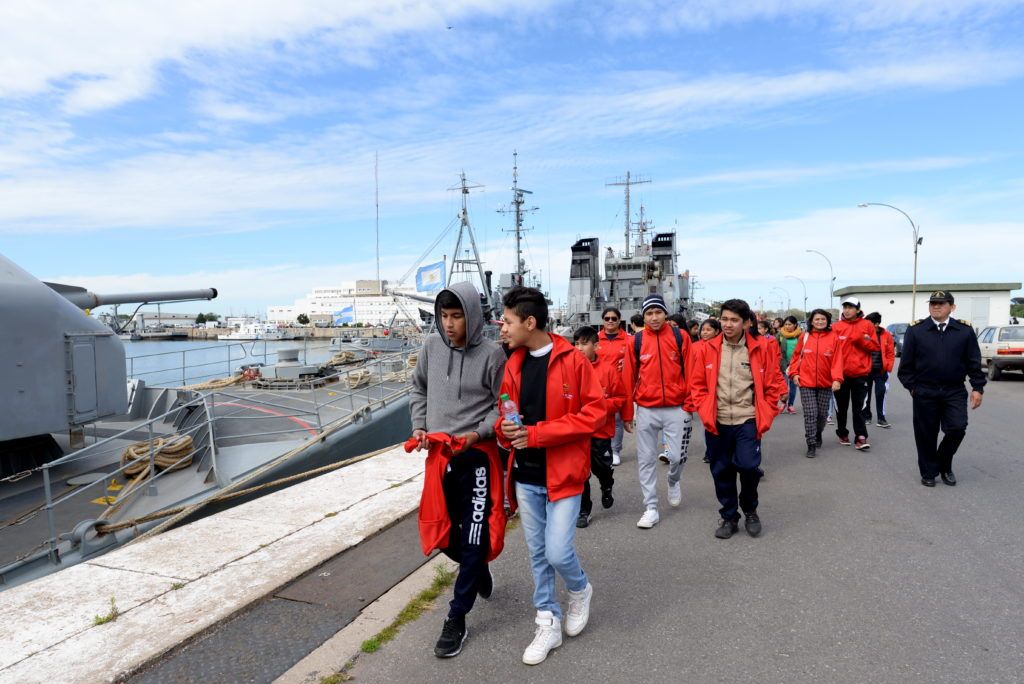 Delegación Jujeña de Cultura recorre la Base Naval Mar del Plata