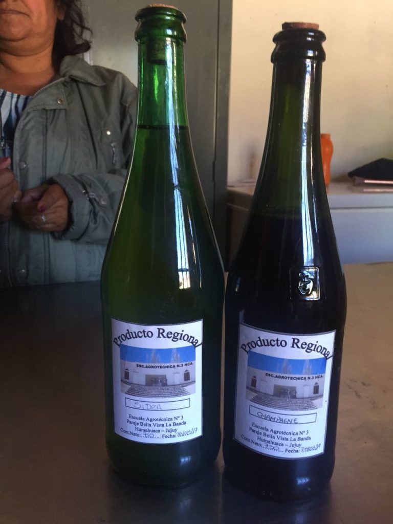 Productos de la Escuela Agrotécnica de Humahuaca. 