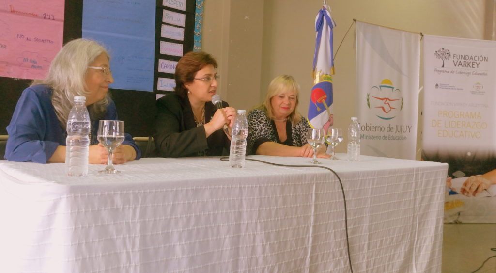 La ministra Isolda Calsina agradeció a la Fundación Varkey por haber elegido a Jujuy para comenzar con la capacitación en liderazgo e innovación educativa.