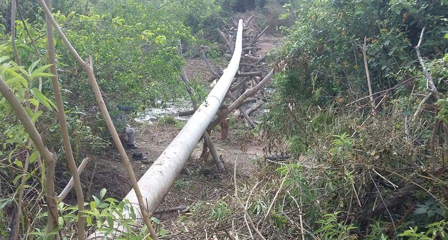 Agua Potable de Jujuy realizó exitosamente el emplazamiento de un colector cloacal de 315 mm.