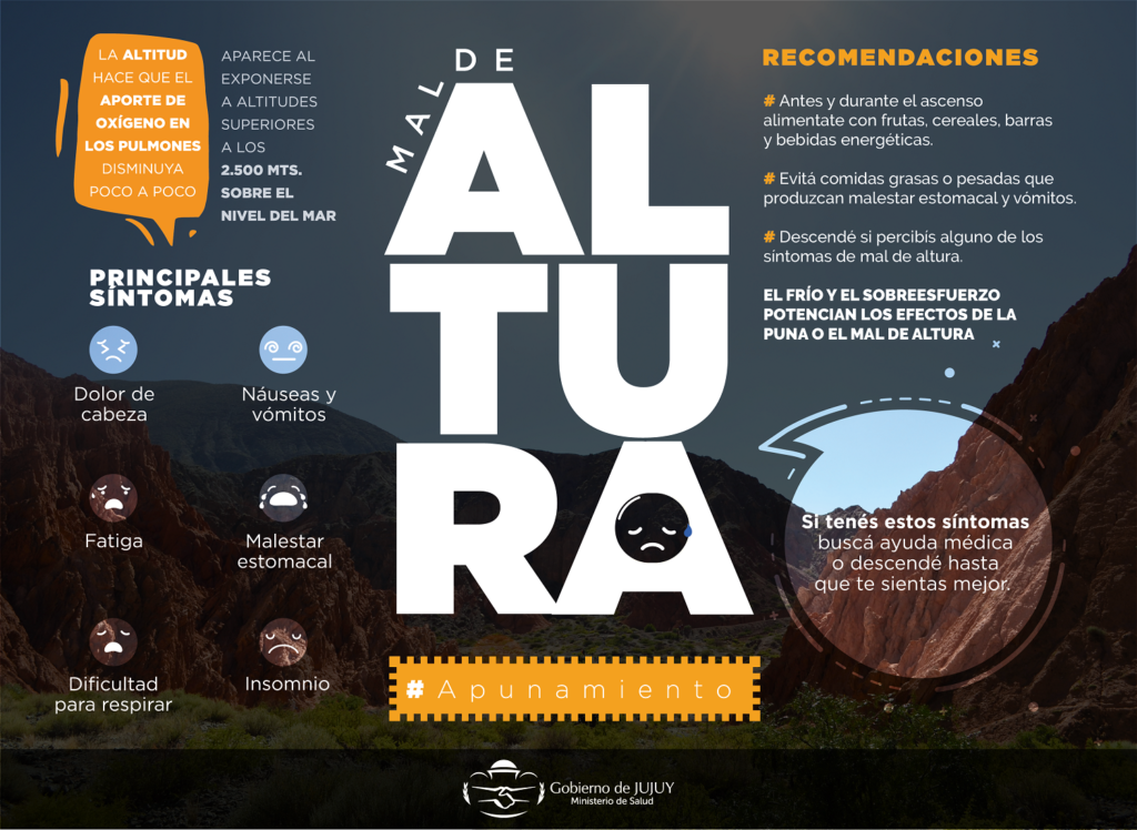 El mal de altura es una de las principales afecciones que pueden presentarse durante el viaje