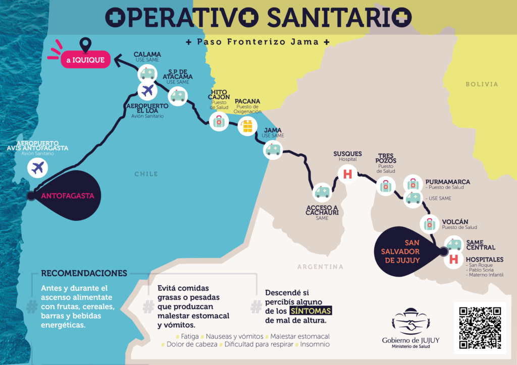 El mapa ofrece información util para la comunidad
