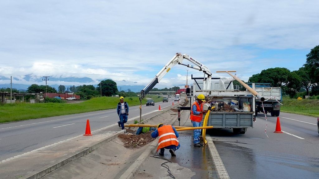 Avance en la obra de iluminación de la Ruta Nac. 66