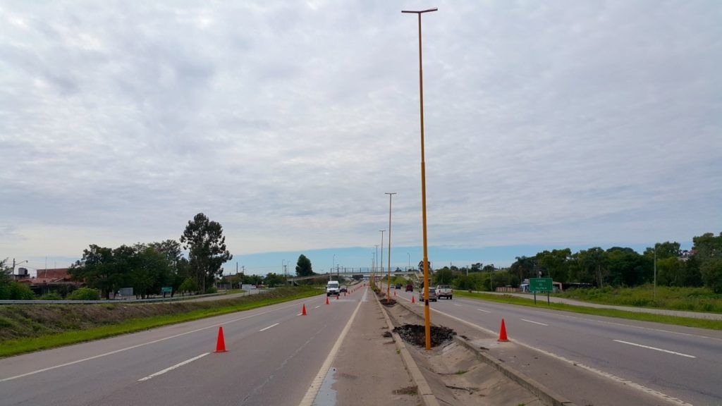 Los trabajos se realizan desde la nueva terminal hasta el ingreso a la ciudad de Palpalá.