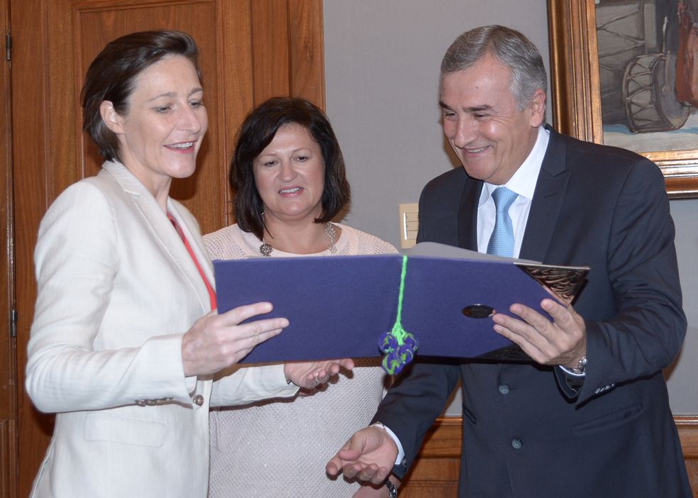Morales agradeció la presencia de representantes de la Unión Europea en Jujuy y destacó que ello representa un renovado impulso a las políticas ambientales de Jujuy Verde.