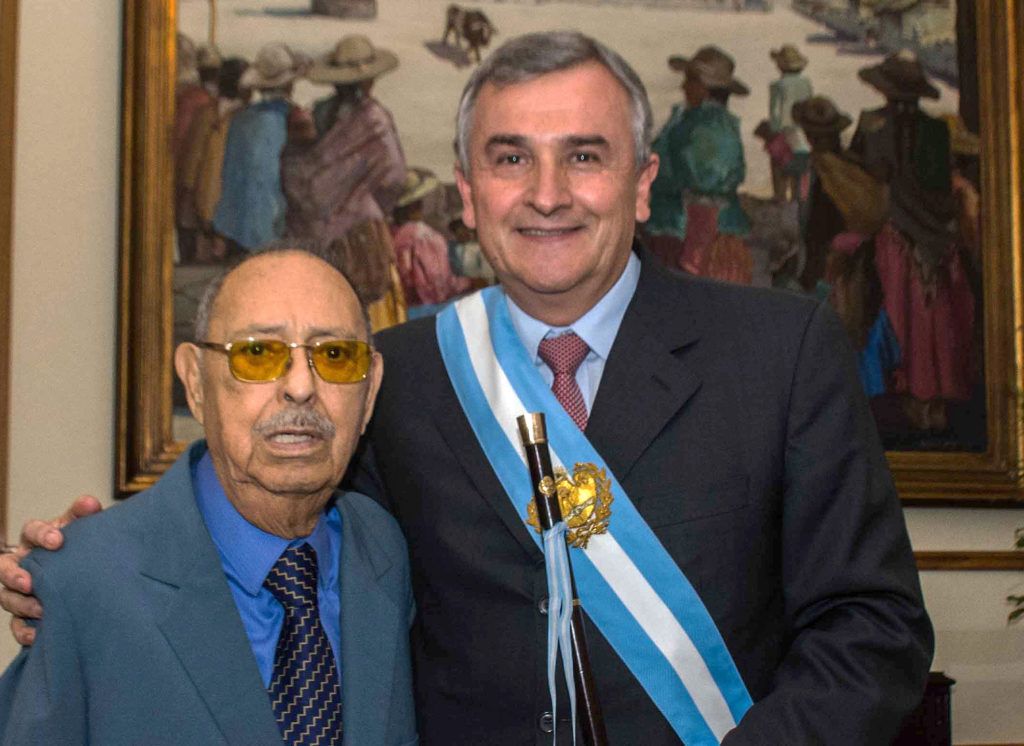 Gobernador Gerardo Morales junto a Próspero Nieva.