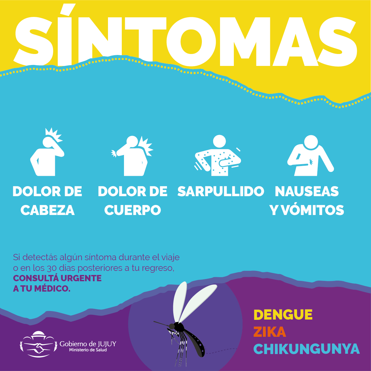 Ante cualquier síntoma concurra al Centro de Salud u Hospital más cercano.