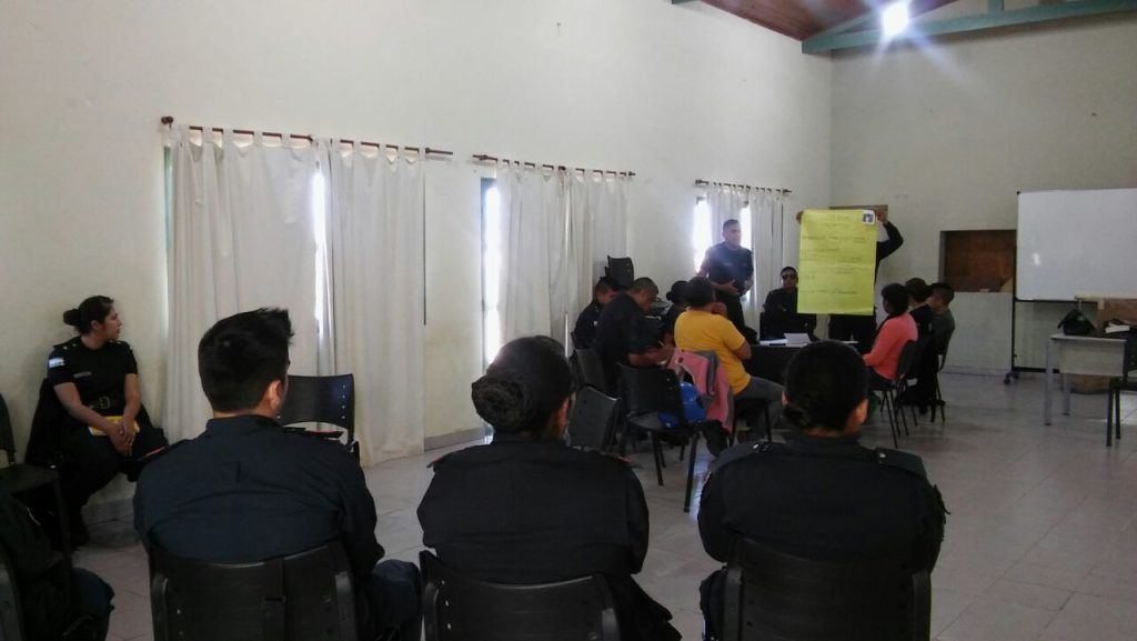 La capacitación estuvo destinada al personal de las Fuerzas Policiales de la Regional Nº 2 de San Pedro, Nº4 de Libertador Gral. San Martín y Nº 6 de Perico.