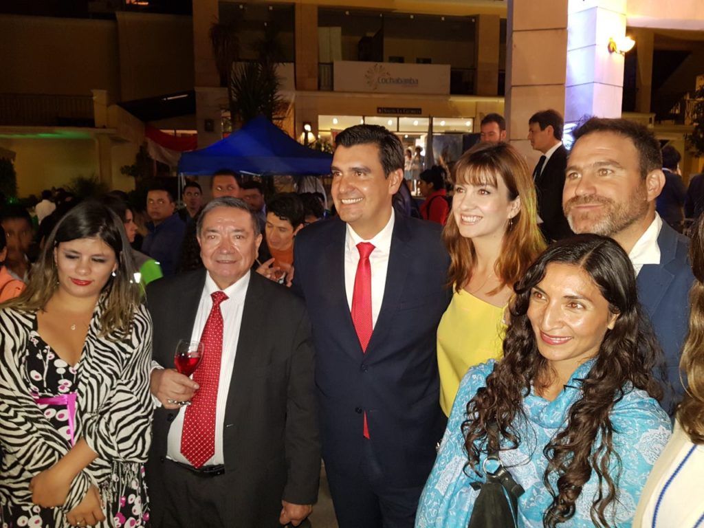 con el alcalde de Cochabamba