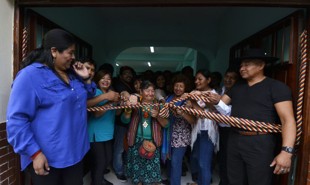 Inauguración de la sede del Instituto Superior de Educación Superior Intercultural “Campinta Guazu Gloria Pérez".