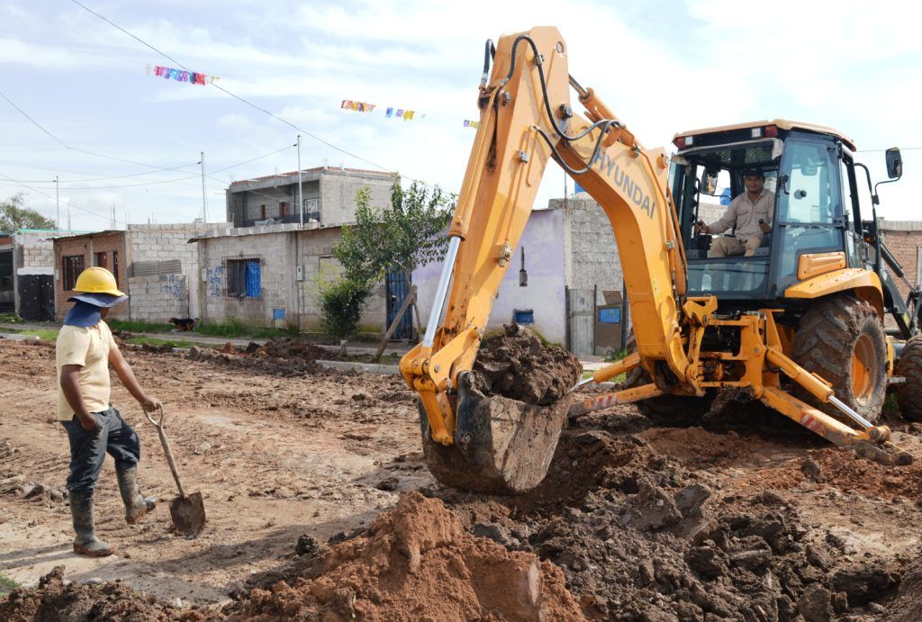 Imagen de los trabajos que se está ejecutando en Palpalá.