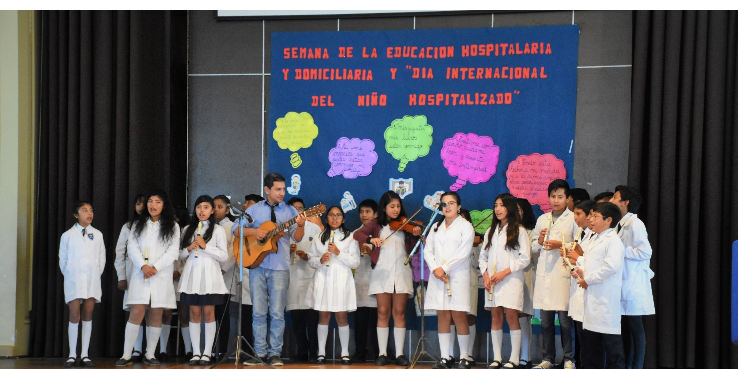 Música y canto en el cierre de la Semana de la Educación Hospitalaria y Domiciliaria.