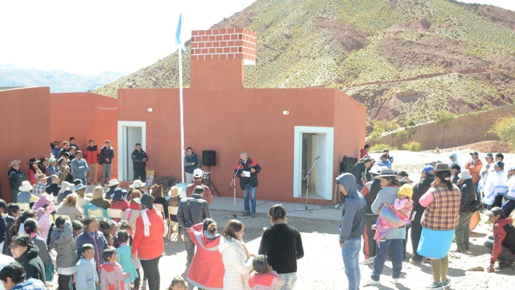 Acto inaugural del edificio de la Escuela Secundaria Nº 63 de La Ciénaga.