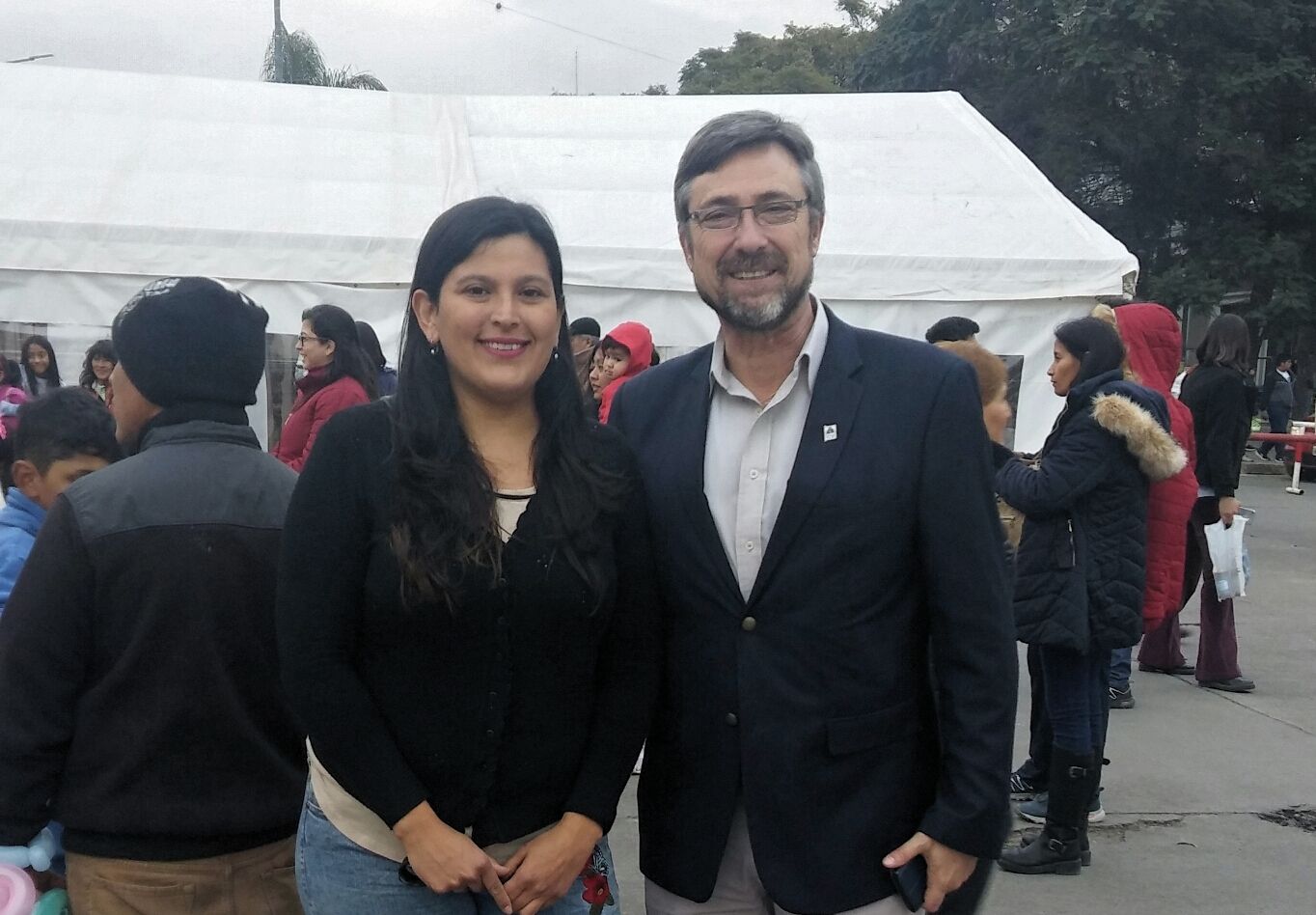 Secretario de Gestión Turística, Sergio Chacón junto a Luisa Bruzzone de la ONG Brindar, Buenas Prácticas Turísticas 