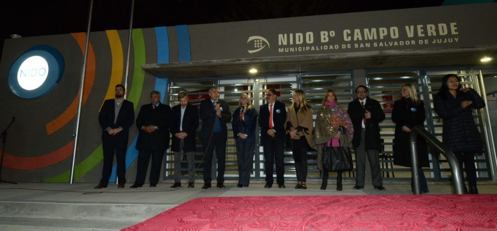 El Gobernador Morales en su discurso en la inauguración del NIDO en Campo Verde.